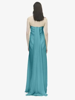 Abito bustier da sera da Donna in Blu