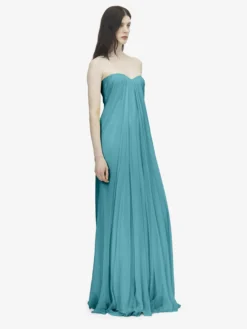 Abito bustier da sera da Donna in Blu