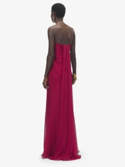 Abito bustier da sera da Donna in Rosa
