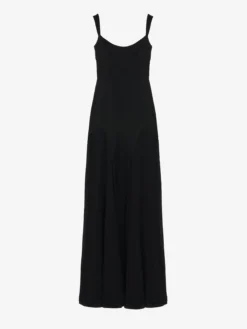 Abito da sera in satin da Donna in Nero