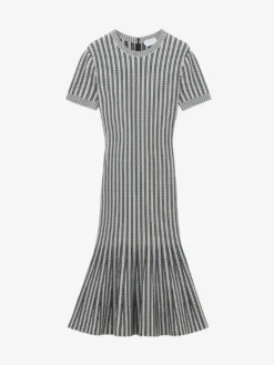 Abito in maglia a righe da Donna in Avorio/Navy