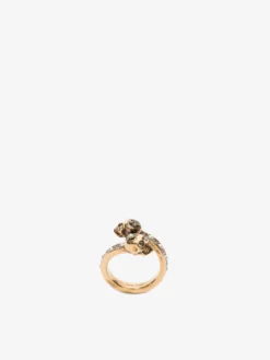 Anello Skull Wrap-Around da Donna in Oro