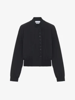 Bomber in seta da Donna in Nero