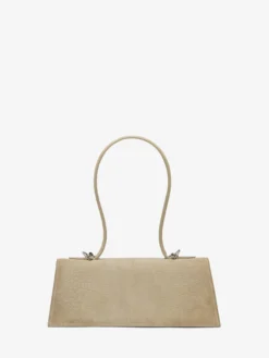 Borsa Jewelled con manico superiore da Donna in Marrone Chiaro