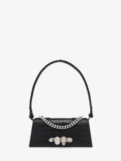 Borsa Jewelled Mini a spalla da Donna in Nero