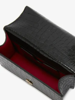 Borsa Jewelled Satchel Mini da Donna in Nero/Oro