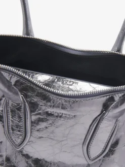 Borsa Manta da Donna in Argento Scuro