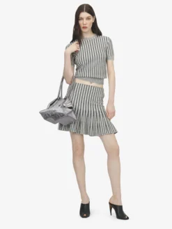 Borsa Manta da Donna in Argento Scuro