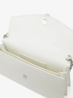 Borsa Skull con manico superiore da Donna in Bianco