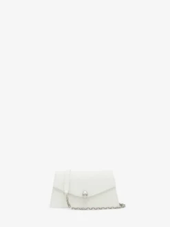 Borsa Skull Mini da Donna in Bianco
