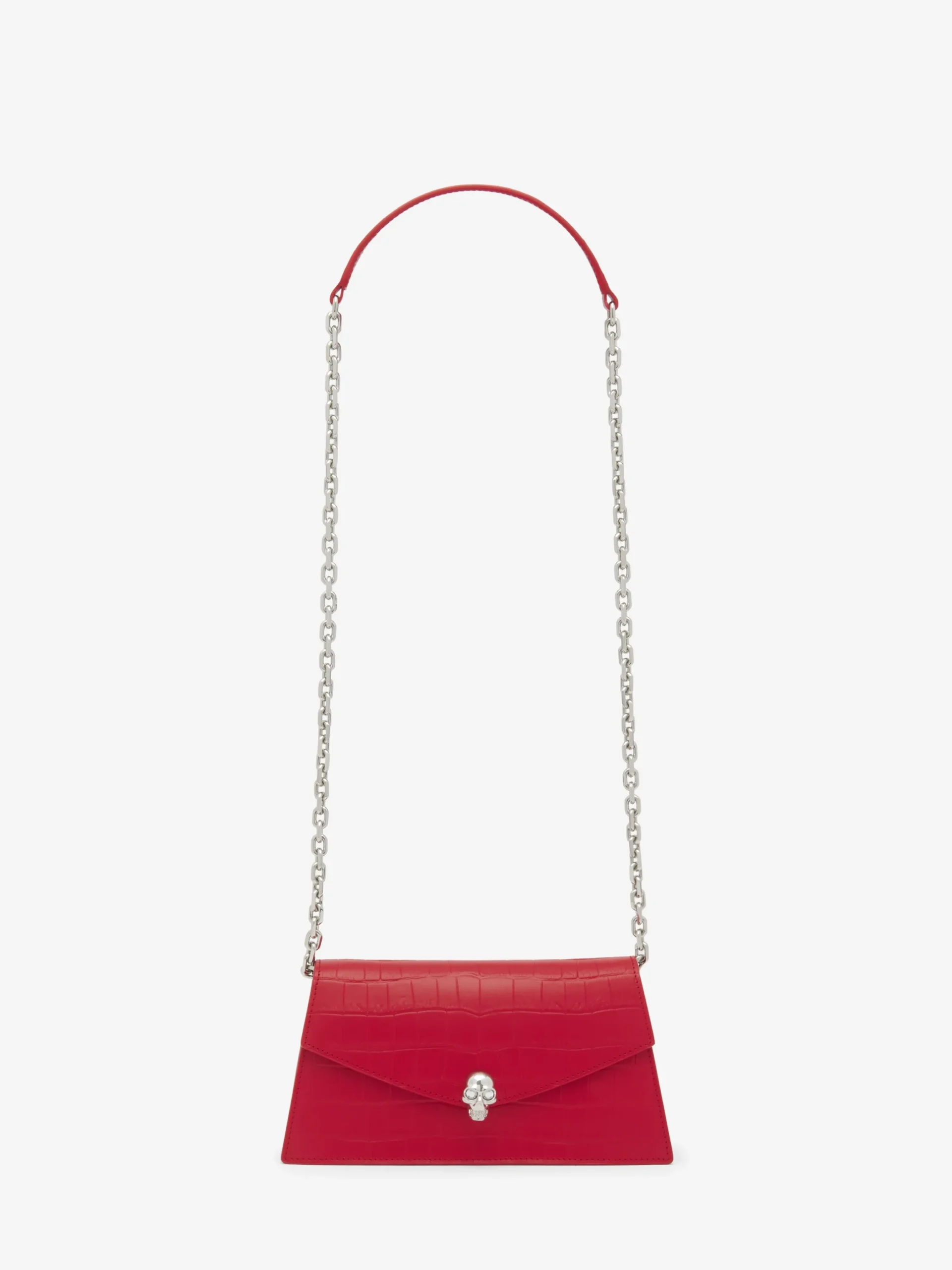 Borsa Skull Mini da Donna in Rosso