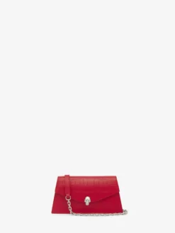 Borsa Skull Mini da Donna in Rosso