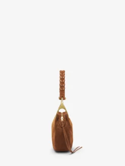 Borsa Wishbone a spalla da Donna in Marrone