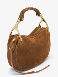 Borsa Wishbone Mini da Donna in Marrone