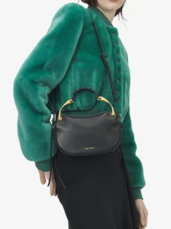 Borsa Wishbone Mini da Donna in Nero