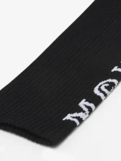 Calzini con logo McQueen da Uomo in Nero/Bianco