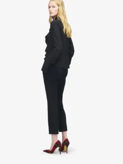 Camicia con volant da Donna in Nero