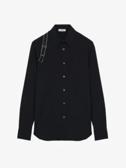 Camicia Harness con logo McQueen da Uomo in Nero