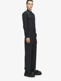 Camicia Harness con logo McQueen da Uomo in Nero