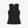 Canotta McQueen con targhetta da Donna in Nero