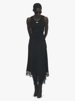 Canotta McQueen con targhetta da Donna in Nero