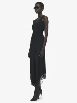 Canotta McQueen con targhetta da Donna in Nero