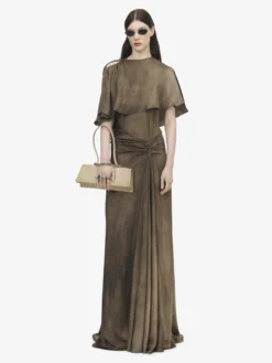 Cappa asimmetrica da Donna in Marrone