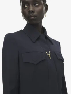 Cappotto Wishbone da Donna in Indaco