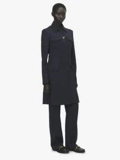 Cappotto Wishbone da Donna in Indaco