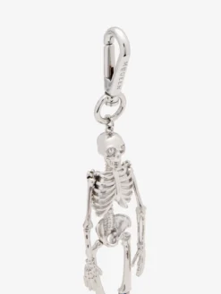 Charm Dancing Skeleton da Uomo in Finitura argento