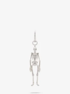 Charm Dancing Skeleton da Uomo in Finitura argento