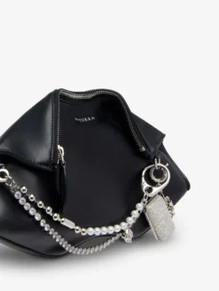 Charm Pearl & Crystal con doppia catena da Donna in Palladio
