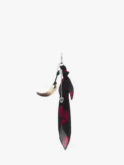 Charm sciarpa e corno da Donna in Nero/Rosso