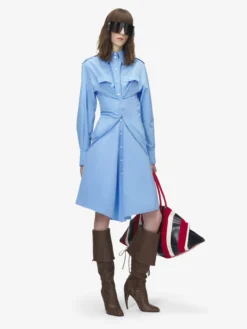 Chemisier arricciato da Donna in Blu