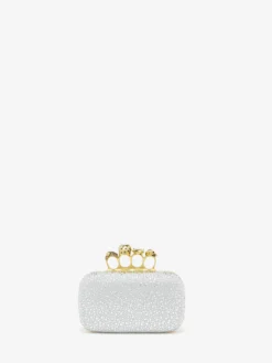 Clutch Knuckle da Donna in Argento