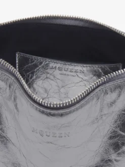 Clutch Manta da Donna in Argento Scuro