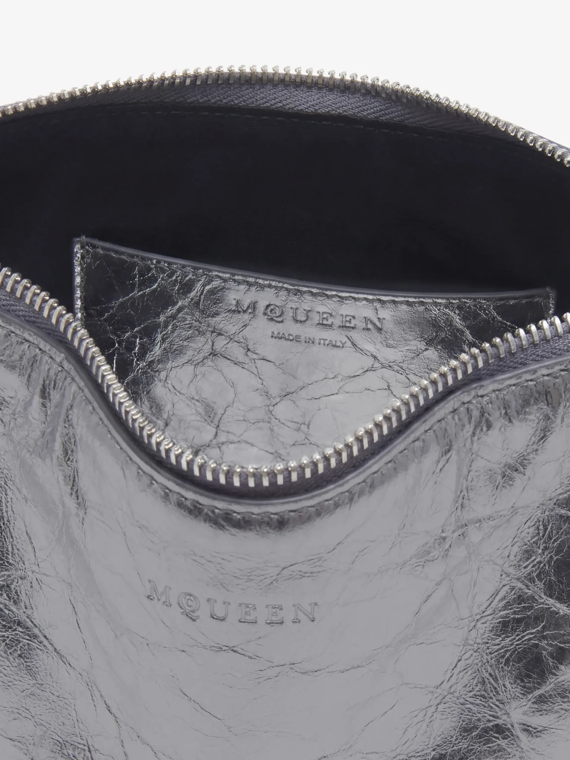 Clutch Manta da Donna in Argento Scuro