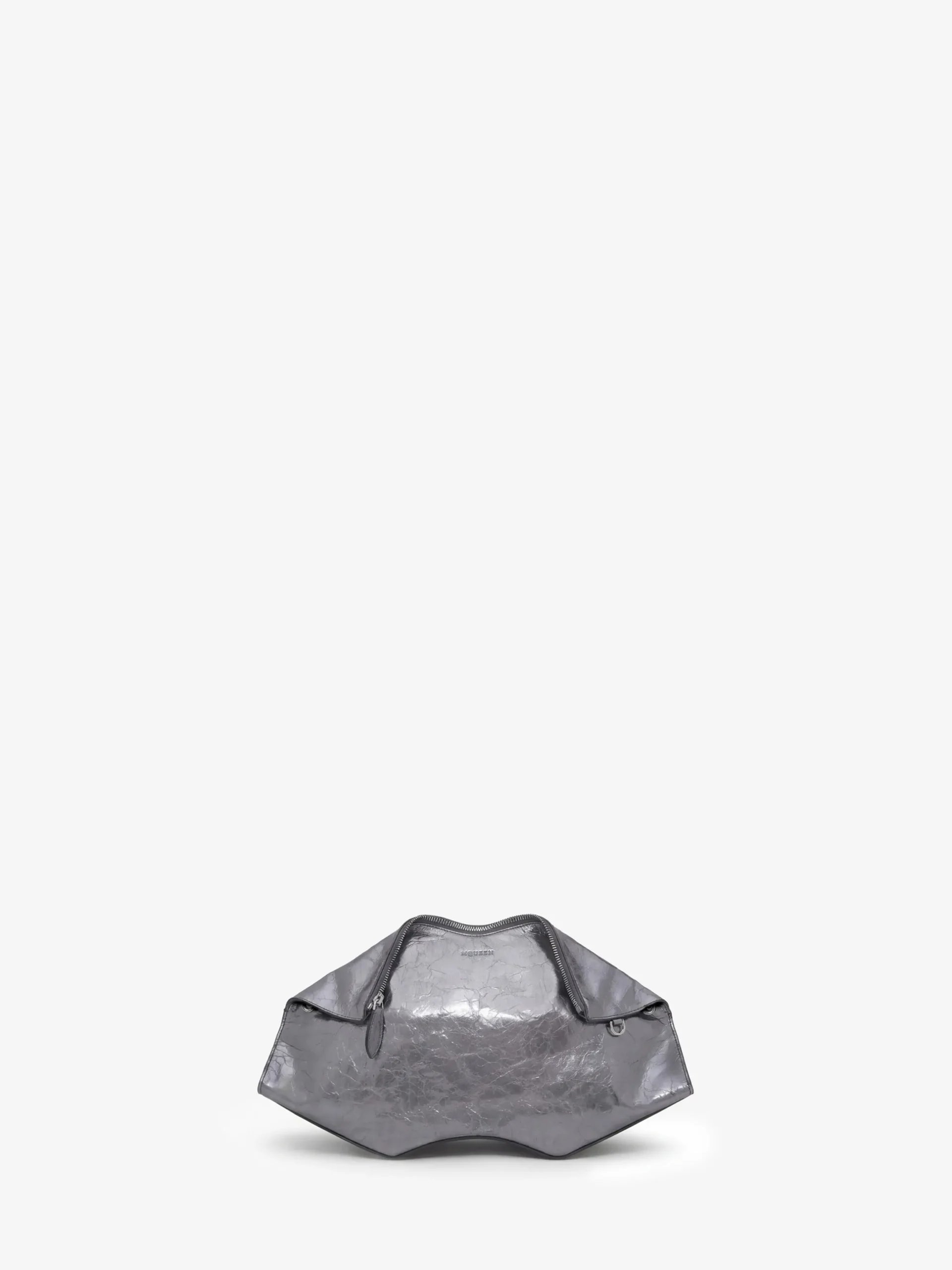 Clutch Manta da Donna in Argento Scuro