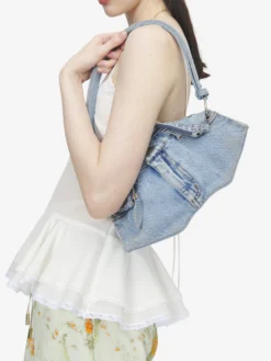 Clutch Manta da Donna in Washed Blue