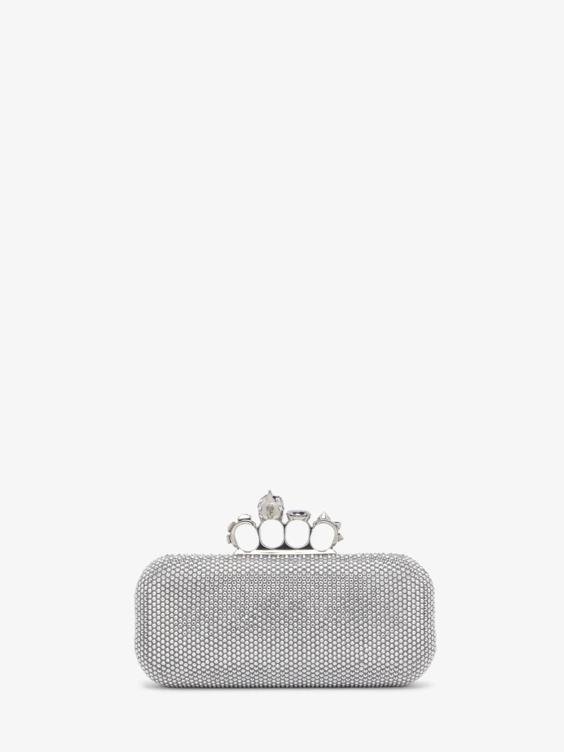 Clutch The Knuckle lunga da Donna in Finitura argento