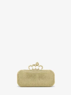 Clutch The Knuckle lunga da Donna in Finitura oro