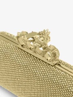 Clutch The Knuckle lunga da Donna in Finitura oro