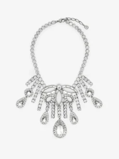 Collana Chandelier da Donna in Finitura argento anticato