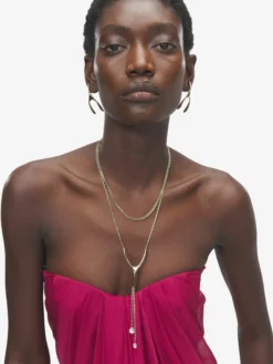 Collana Wishbone da Donna in Finitura oro pallido