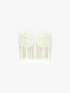 Corsetto in Pizzo da Donna in Bianco