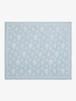 Foulard Skull classico da Donna in Azzurro