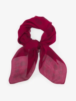 Foulard Skull classico da Donna in Cremisi/Bordeaux