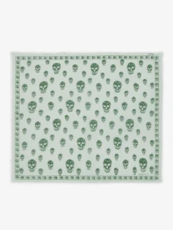 Foulard Skull classico da Uomo in Verde Scuro