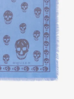 Foulard Skull classico da Uomo in Blu