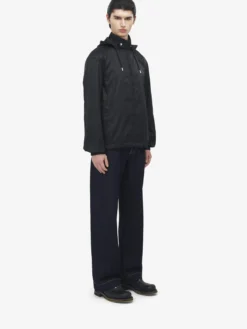Giacca a vento con motivo Skull in jacquard da Uomo in Nero